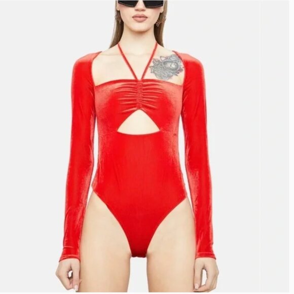 AFRM Tops - NWT AFRM Rouge Assunta Bodysuit Red size Medium